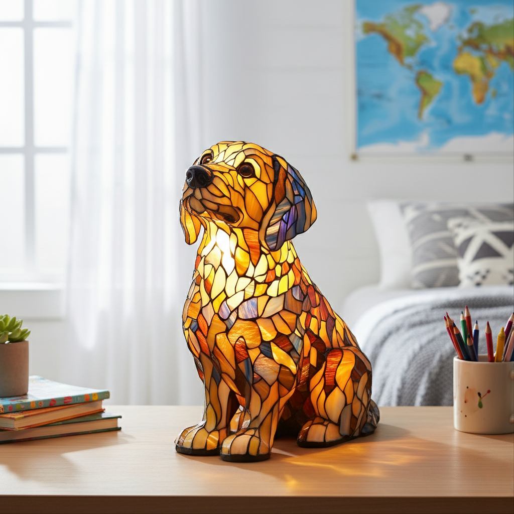 Radiant Spiritual Golden Retriever Companion