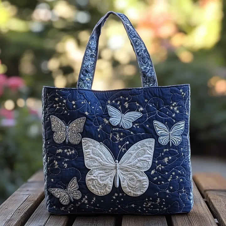 Handcrafted Silver Butterfly Bag
