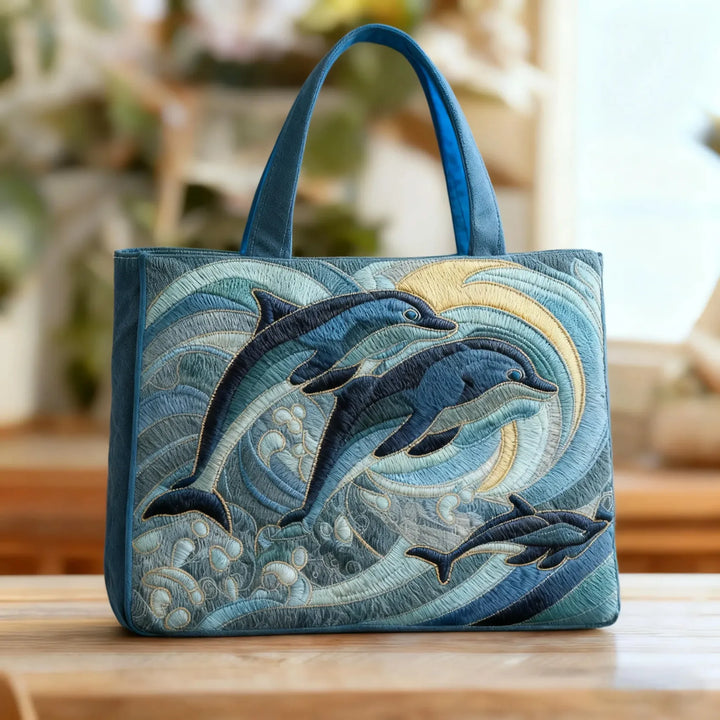 Ocean Dolphin Artisan Tote