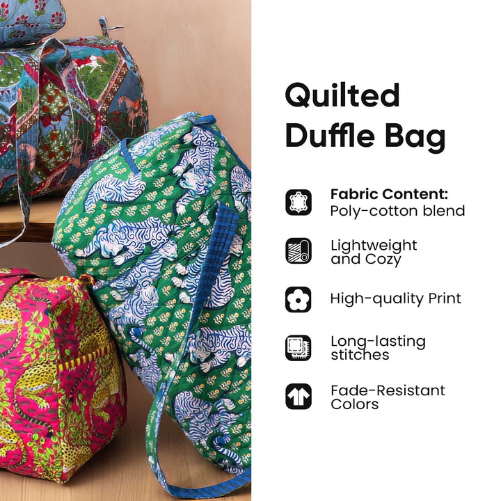 Hippie Van Quilted Travel Duffle Bag - GFTOTP10611