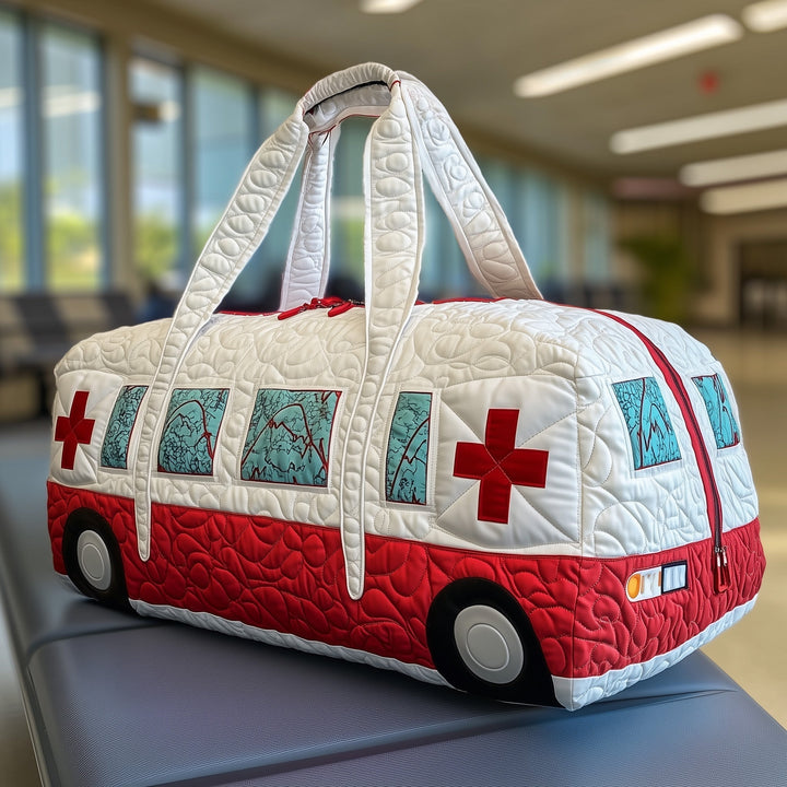 Ambulance-Themed Quilted Duffle Bag - Model GFTOHD10994