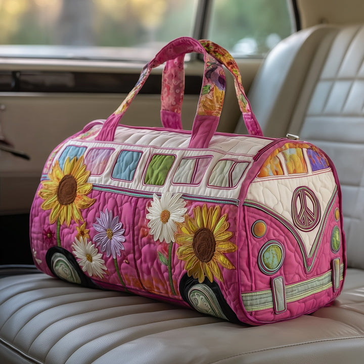 Hippie Van Quilted Travel Duffle Bag - GFTOTP10611