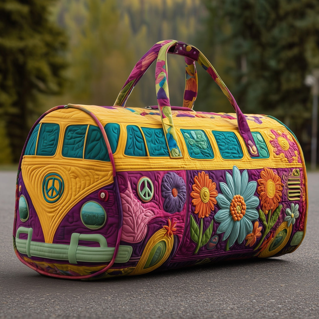 Hippie Van Quilted Travel Duffle Bag - Model GFTOYC44