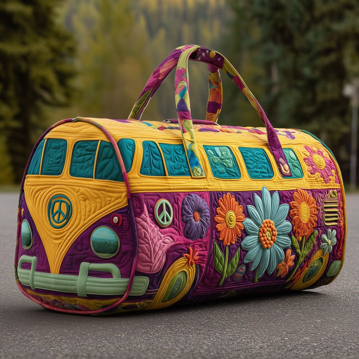 Hippie Van Quilted Travel Duffle Bag - Model GFTOYC44