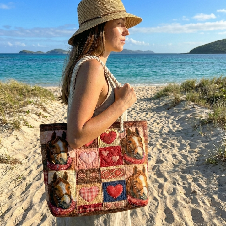 Artisan Beach Tote | Fun Runner Design