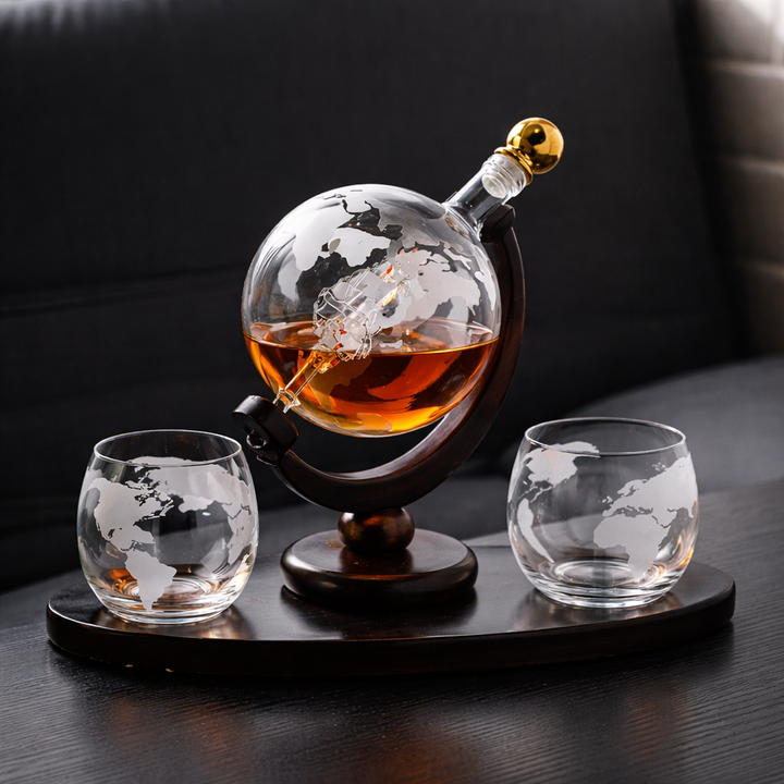 World Map Edition Whisky Bottle
