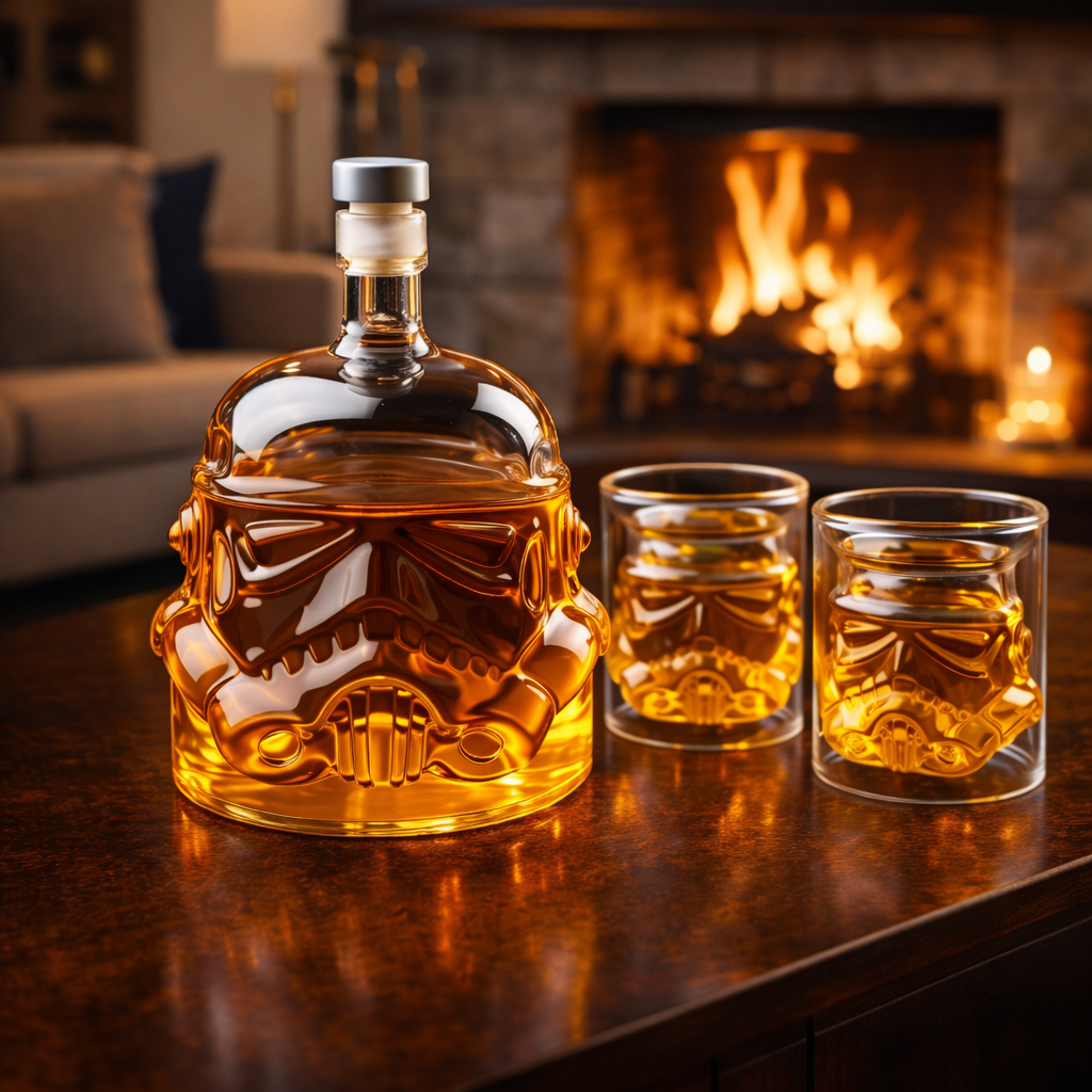 Whiskey Glass Set - Elegant Glass and Tumbler Duo