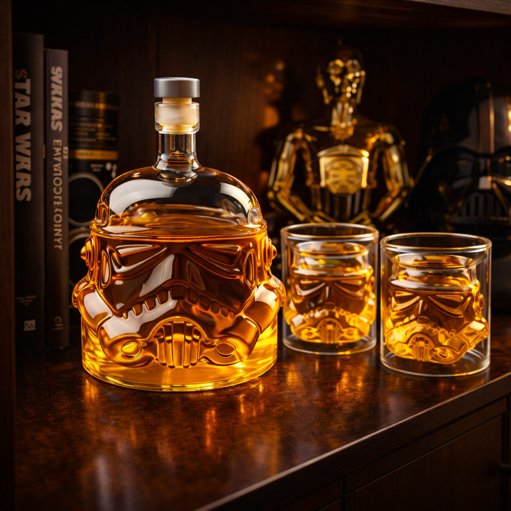 Whiskey Glass Set - Elegant Glass and Tumbler Duo