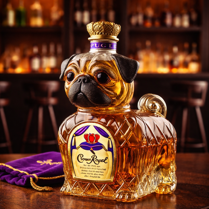 French Bulldog Edition Whisky Bottle
