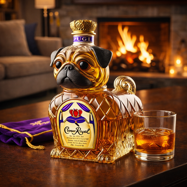 French Bulldog Edition Whisky Bottle