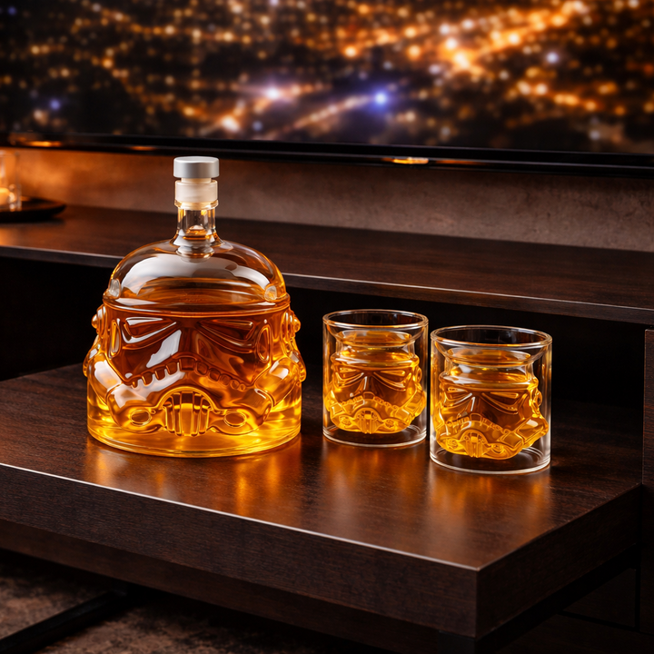 Whiskey Glass Set - Elegant Glass and Tumbler Duo