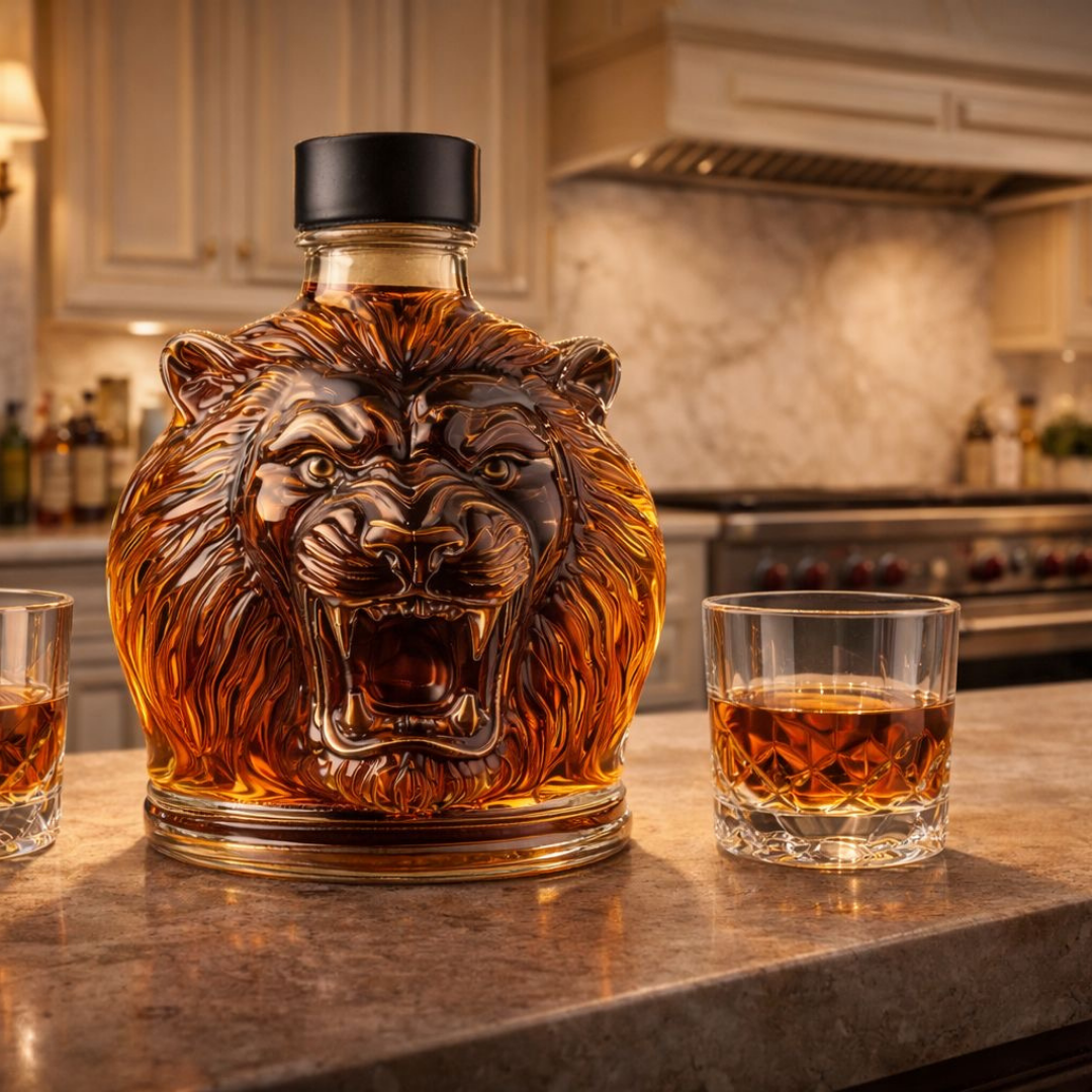 Lion Edition Whisky Bottle