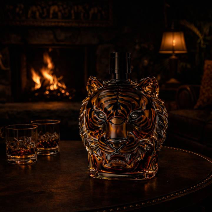 Tiger Edition Whisky Bottle