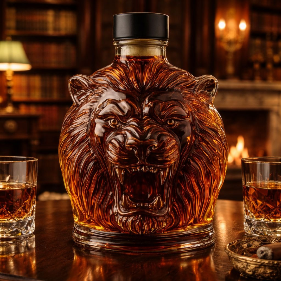 Lion Edition Whisky Bottle