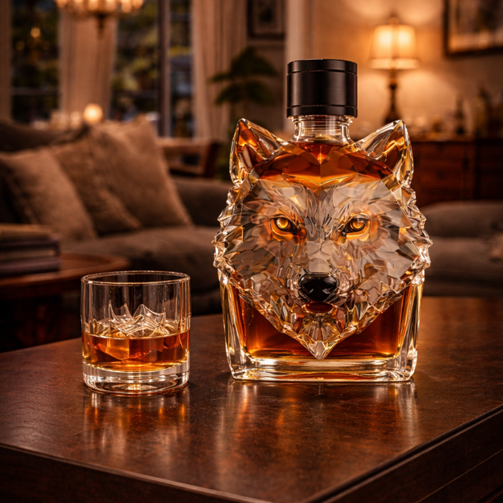 Wolf Edition Whisky Bottle