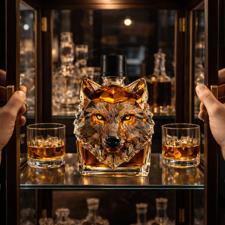 Wolf Edition Whisky Bottle