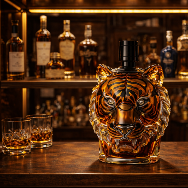 Tiger Edition Whisky Bottle