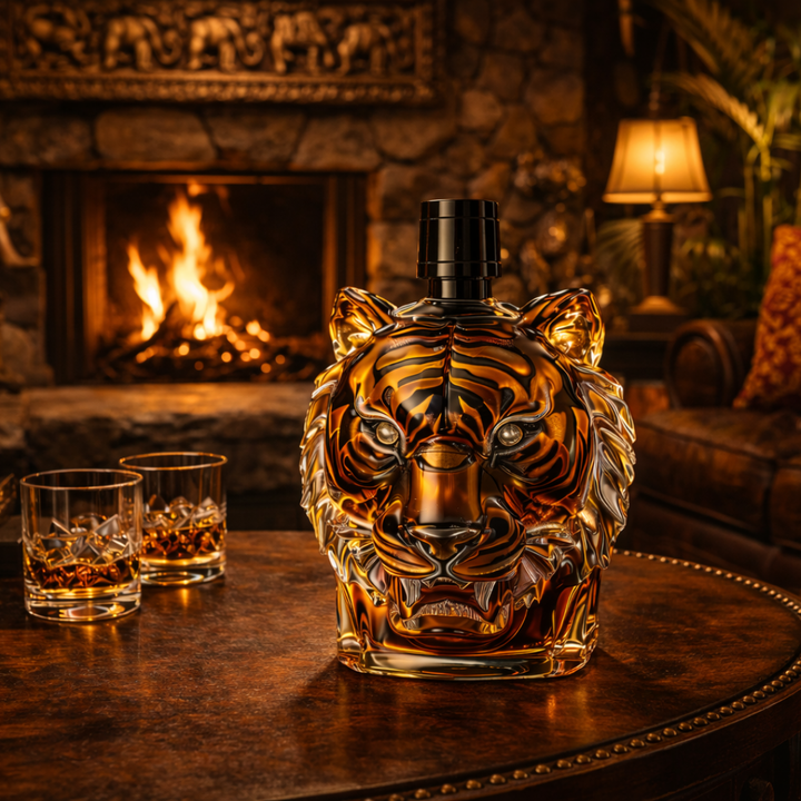 Tiger Edition Whisky Bottle
