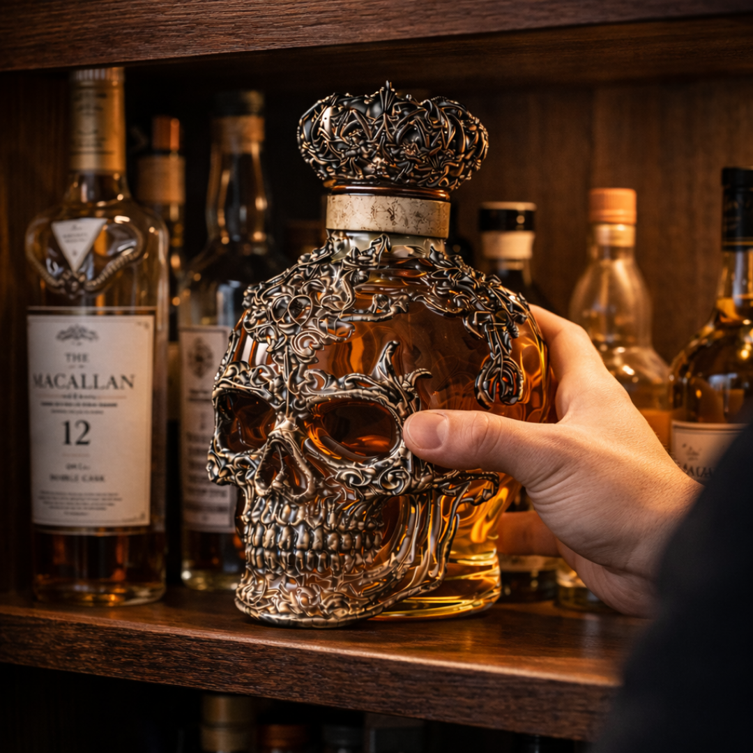 Skull Edition Whisky Bottle