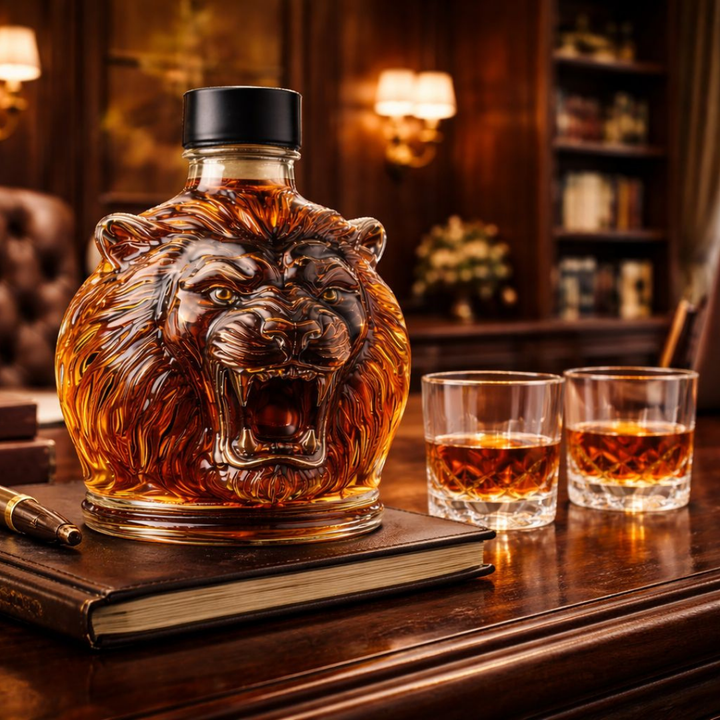 Lion Edition Whisky Bottle