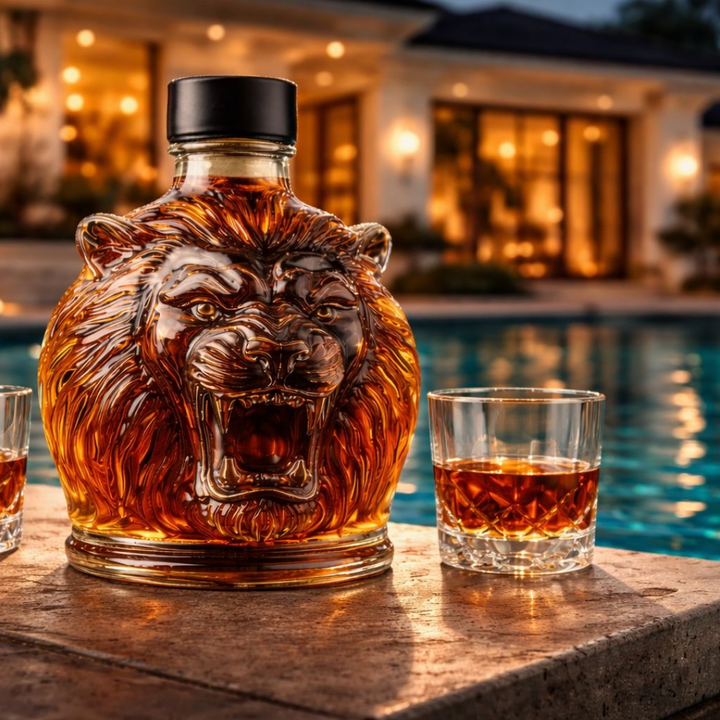 Lion Edition Whisky Bottle