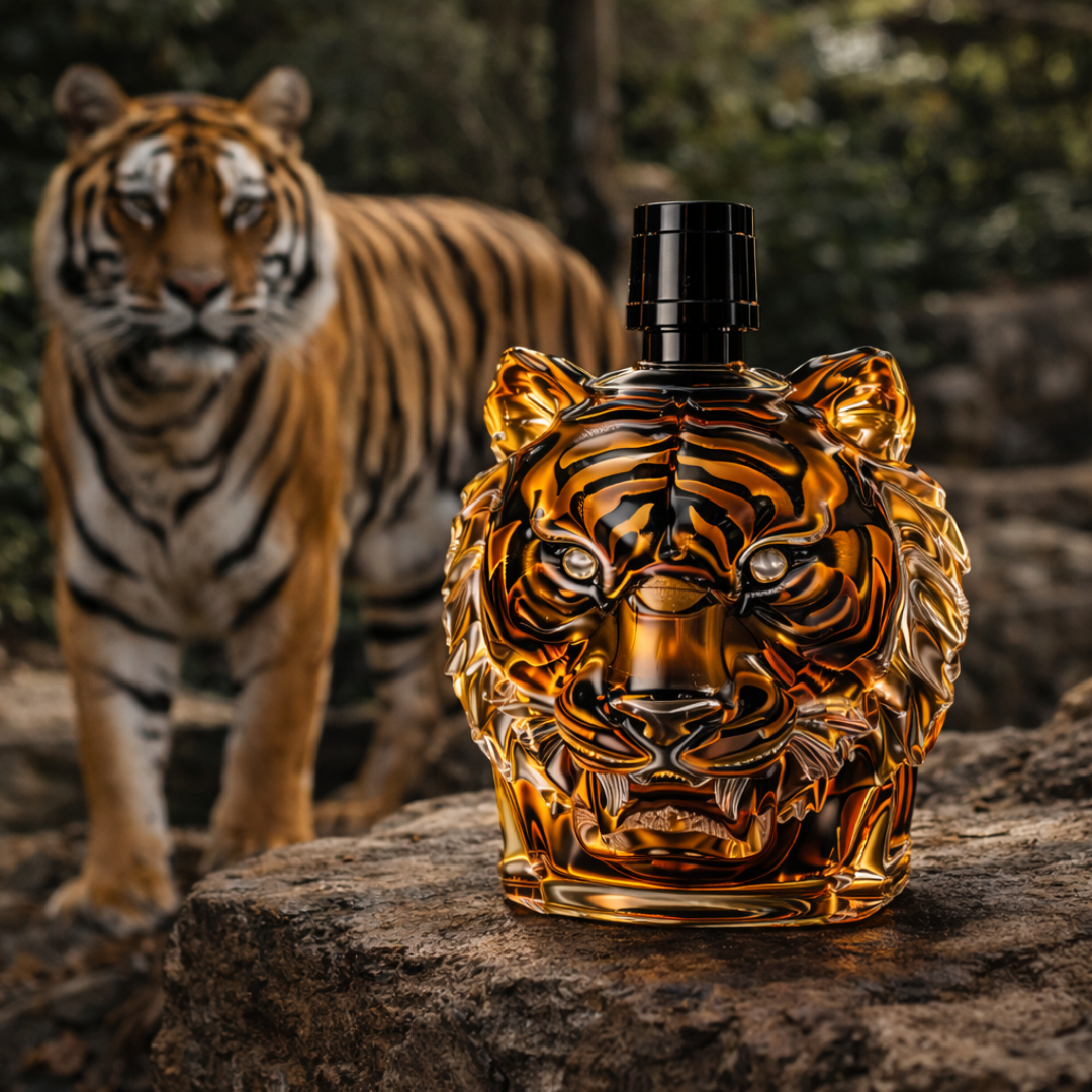 Tiger Edition Whisky Bottle