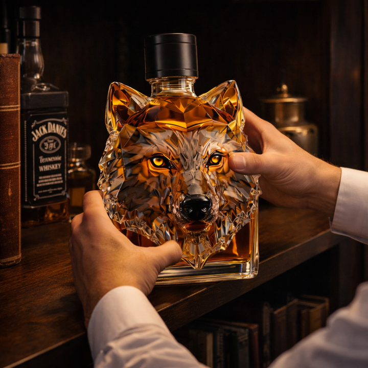 Wolf Edition Whisky Bottle