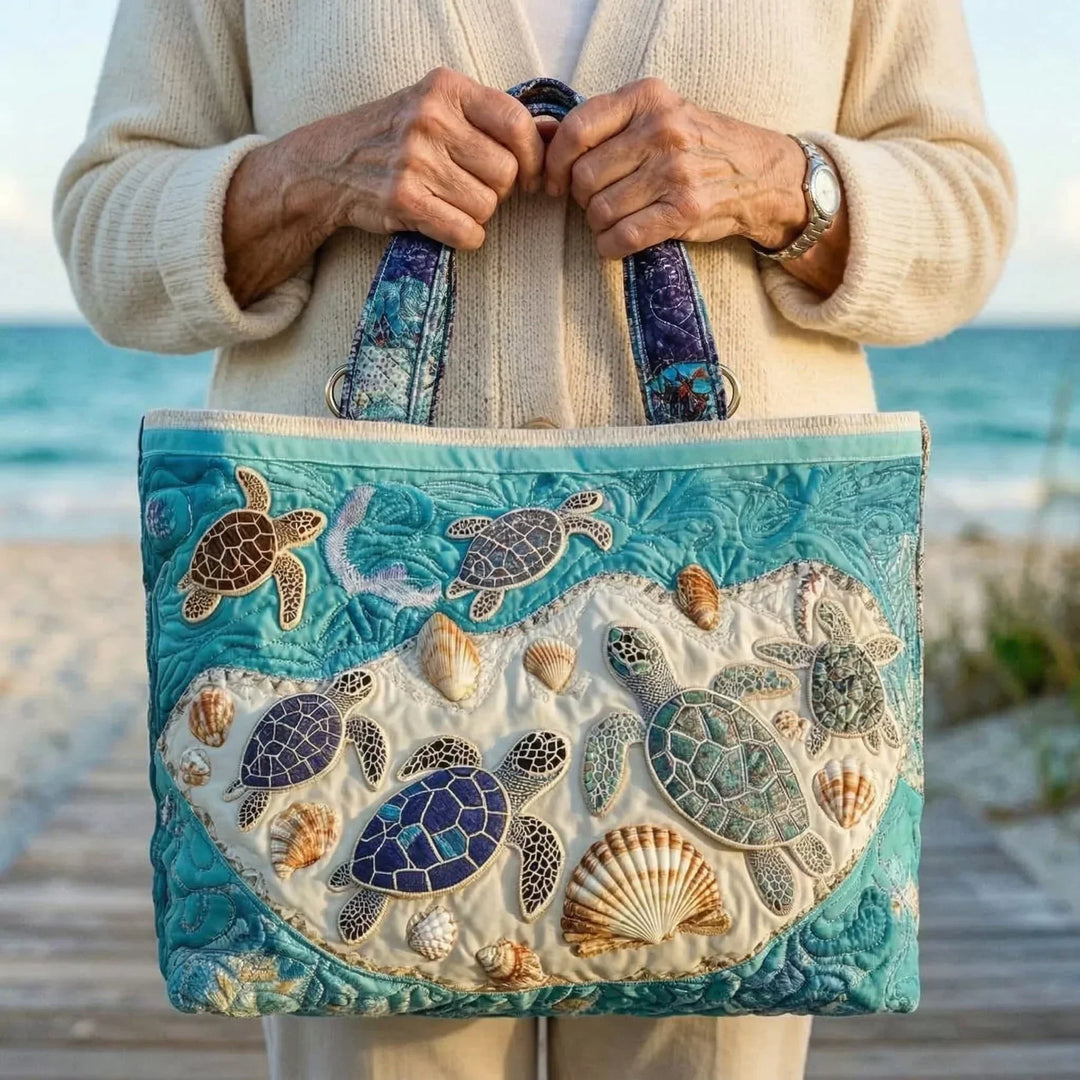 Turtle Love Artisanal Tote