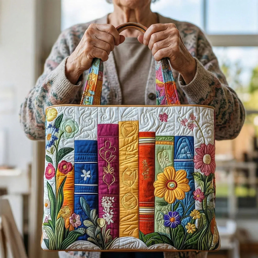 Floral Library Artisan Tote